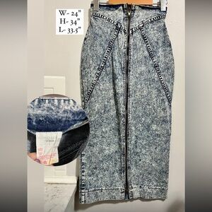 Denim Vintage Blue Women's Skirt